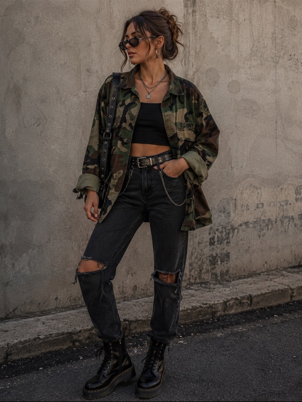 Camo Utility Jacket - Green Camouflage